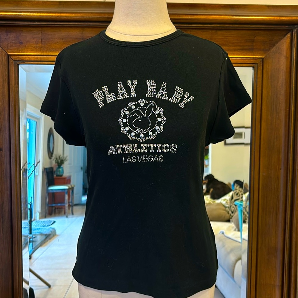 Vintage Black Baby T-shirt Size Large
